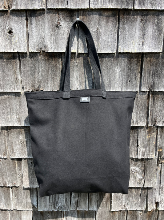 Market Tote - Black bag / black handles