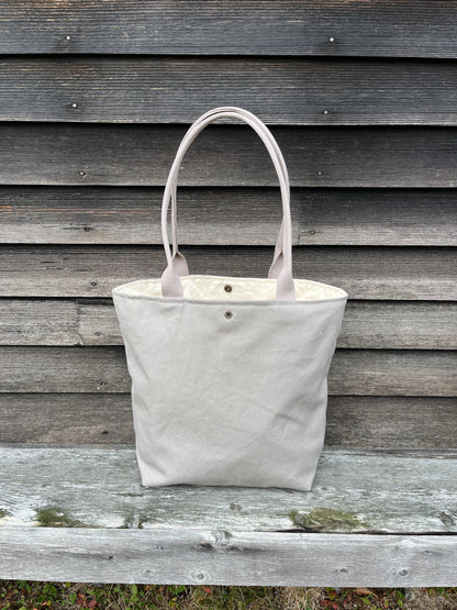 Bent Snap Tote 125 - Salmon textile / Ash canvas